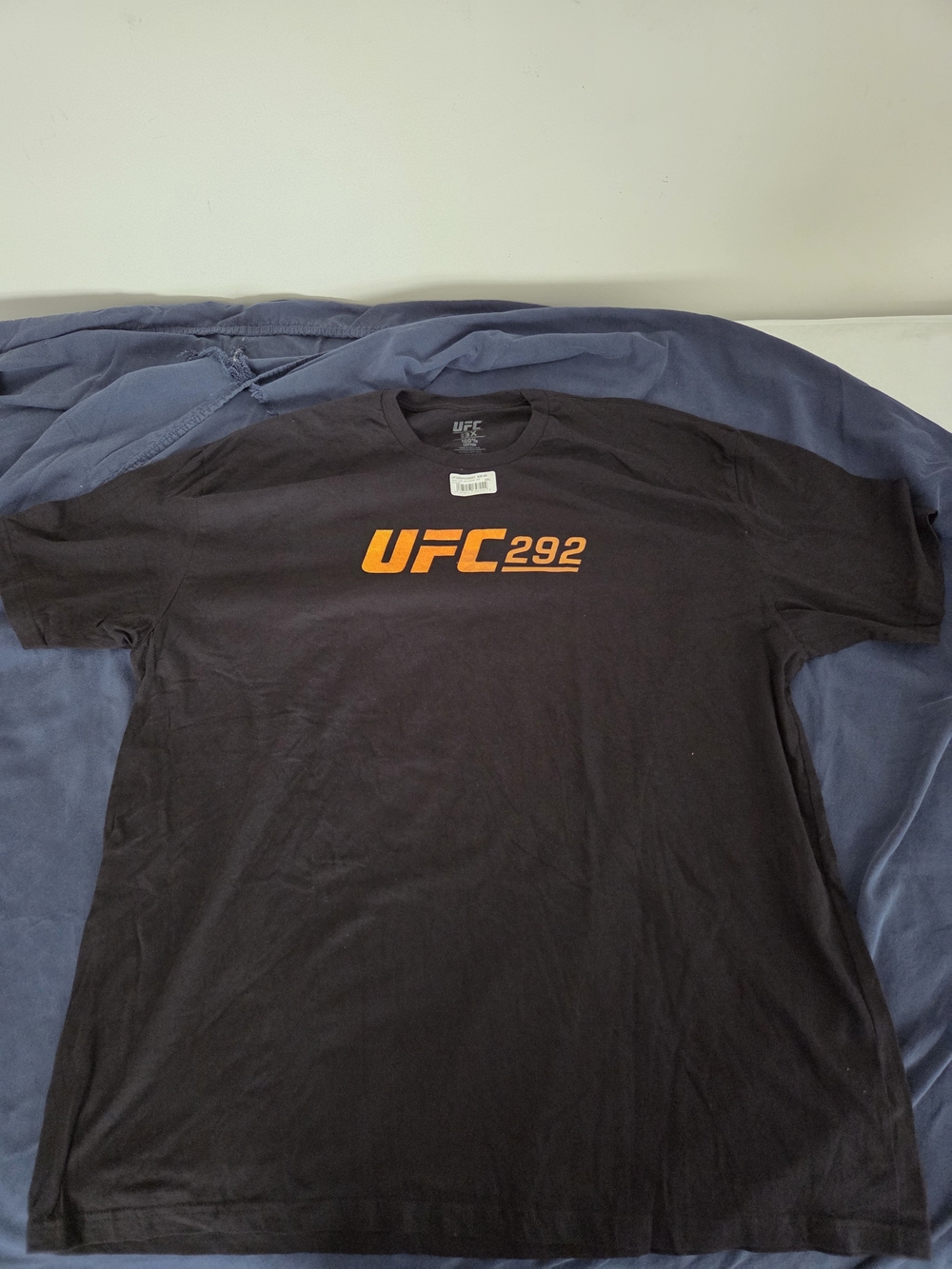 UFC 292 Men's Black Graphic Tee - Orange Logo